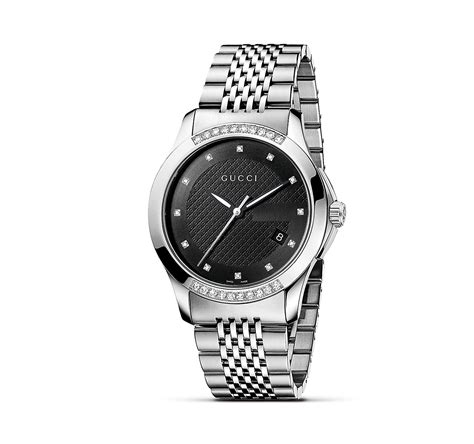 gucci stainless steel watch with diamonds|gucci g timeless watch price.